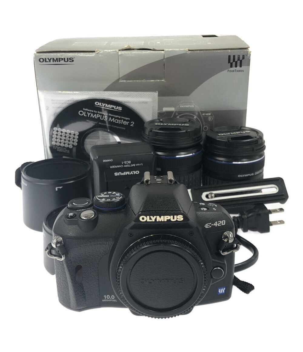 訳あり デジタル一眼レフカメラ E-420 ダブルズームキット OLYMPUS