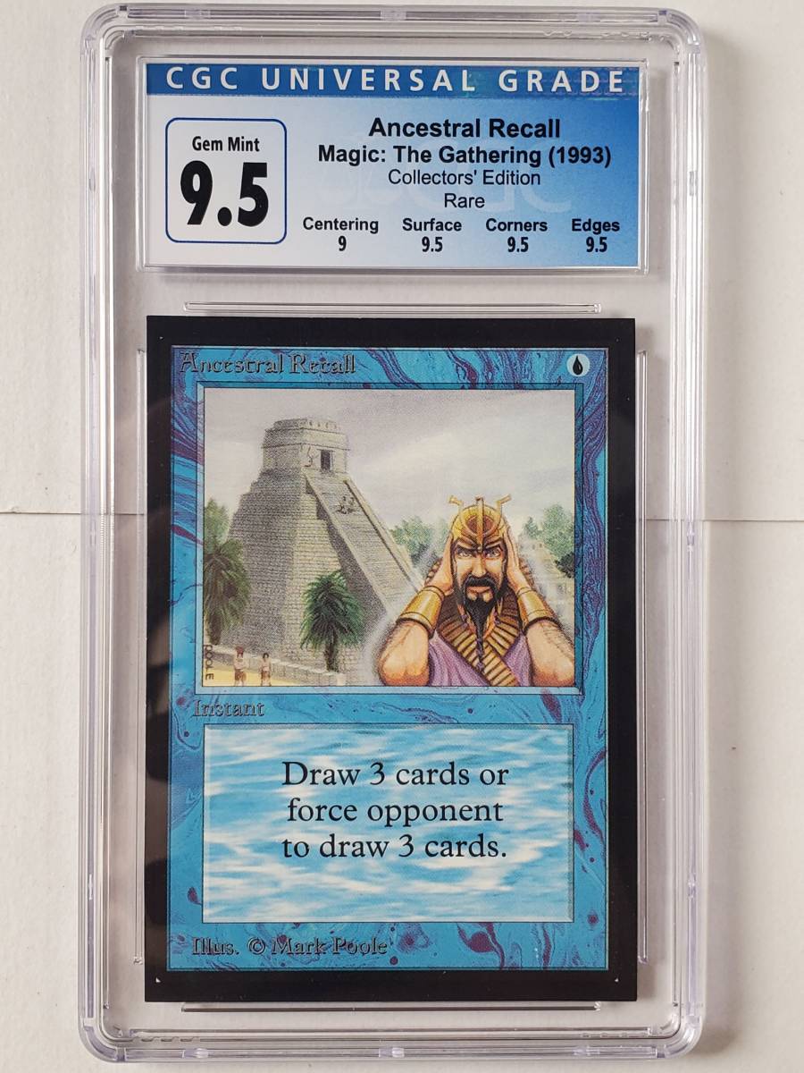 ●MTG● CE Ancestral Recall(英語 CGC 9.5 GEM MINT)_画像1