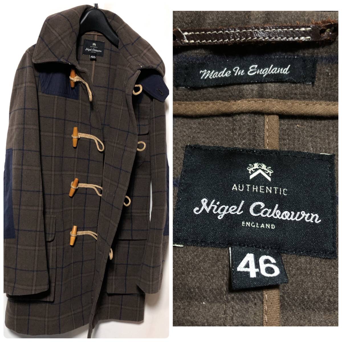 Nigel Cabourn ダッフルコート ビーサム 46/ナイジェルケーボン ウール AUTHENTIC LINE BEETHAM