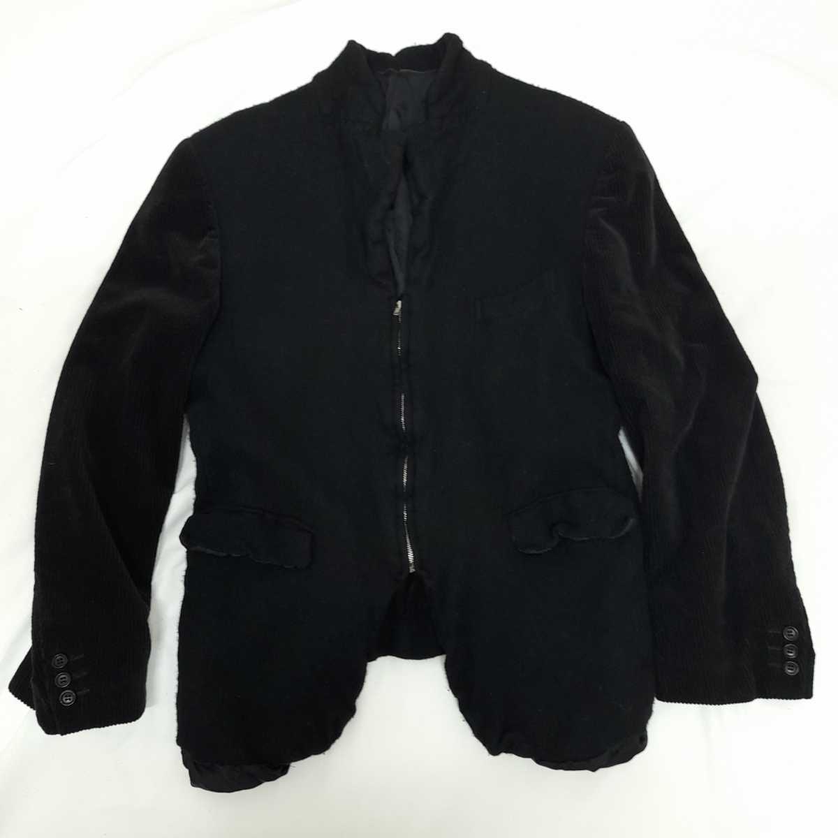 1994AW 縮絨期 縮絨ウール ジャケット ブルゾン ブラック コムデギャルソンオムプリュス COMME des GARCONS HOMME PLUS_画像2