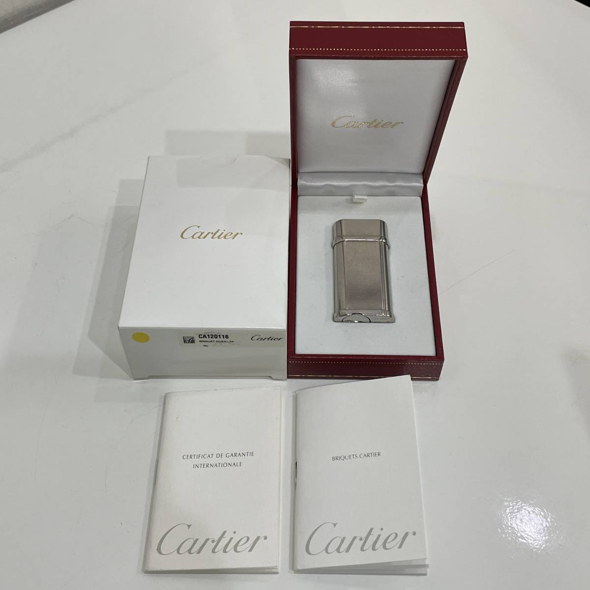 1円～□本物□着火未確認/現状火花□Cartier カルティエ ライター