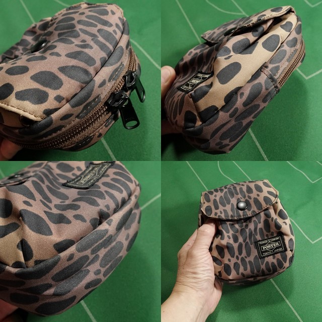 * Headporter Leopard leopard print large multi pouch iPhone XR 13 14 15 storage possible beautiful goods!!!*