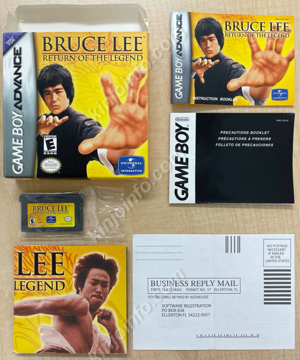 美品 Bruce Lee: Return of the Legend GBA北米 超人気の 51.0%OFF