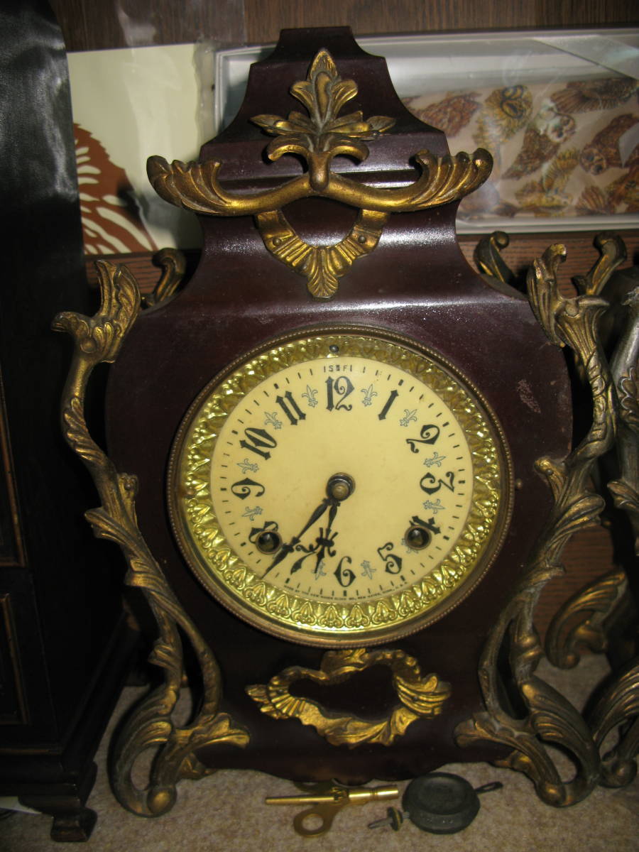 米国ニューヘブン社製　コリドン　８日巻仕様　置時計
