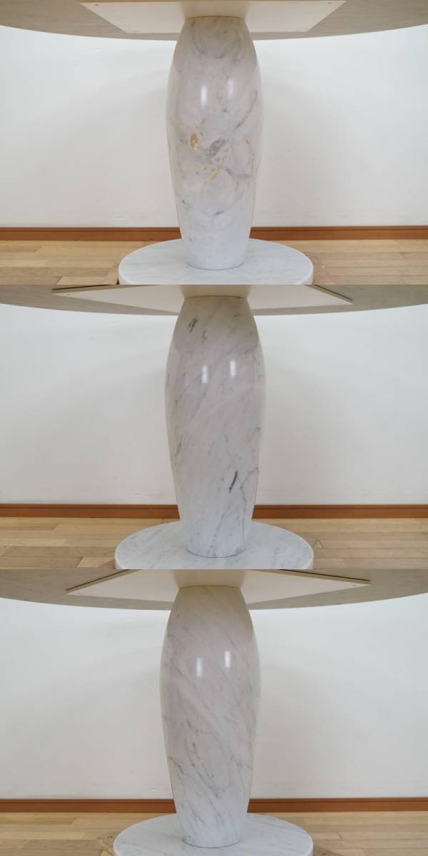 東ハ:【大理石】テーブル 幅約130㎝ 高さ約69㎝ 天板厚さ約20㎜ ダイニングテーブル 食卓 リビングテーブル モダンインテリアの画像6