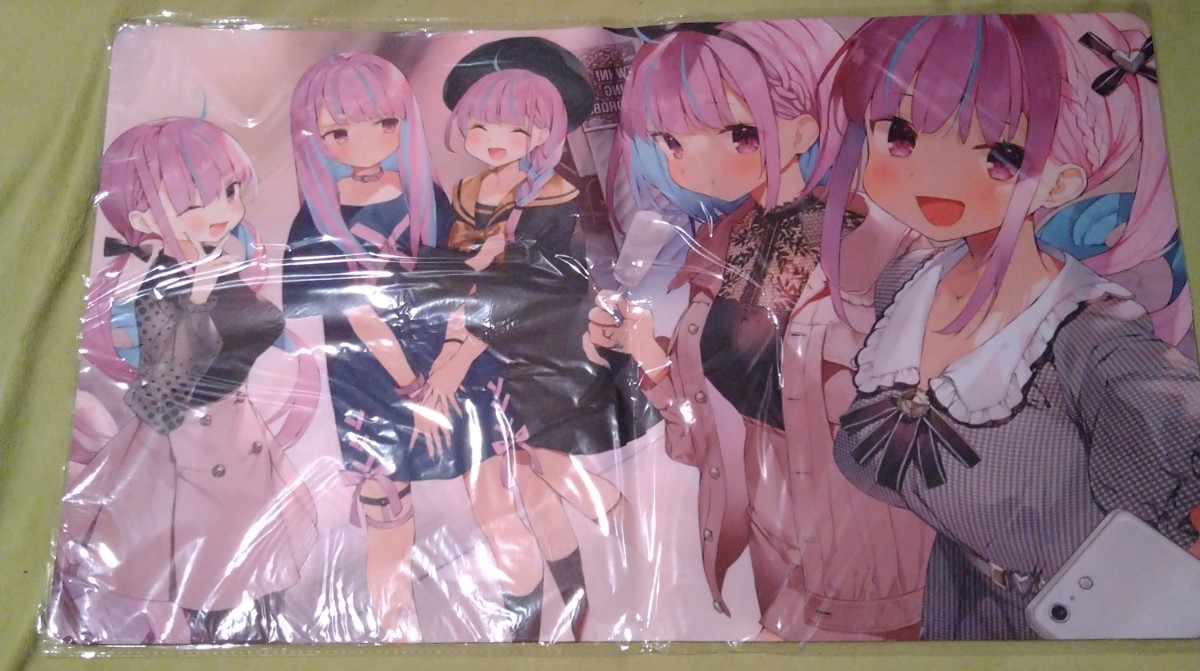 湊あくあ プレイマット ラバーマット ホロライブ カスタム仕様 湊あくあ プレイマット ラバーマット ホロライブ カスタム仕様