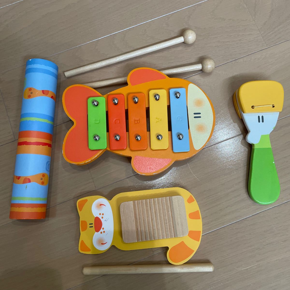 sevi 木のおもちゃ楽器セット 知育玩具 知育 天然木 楽器玩具｜PayPayフリマ