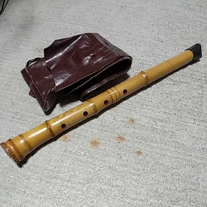 都山流尺八 一尺8寸菅 深水銘2印 銀縁歌口 sariater-hotel.com