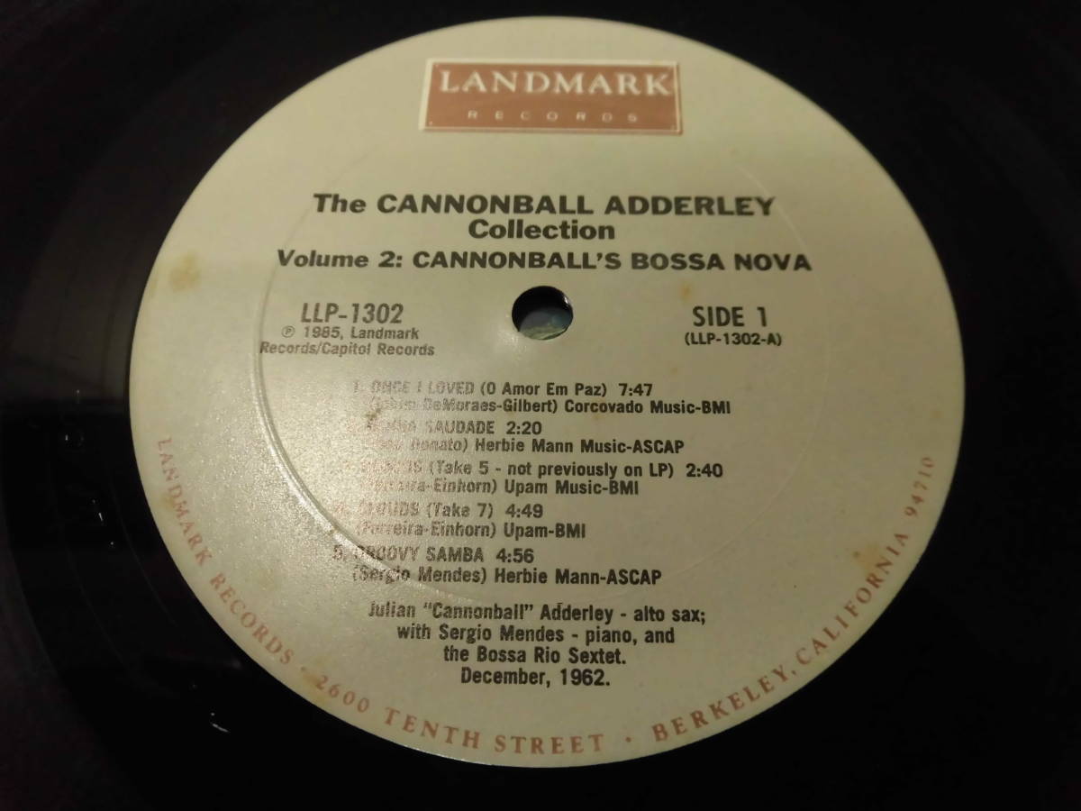 CANNONBALL ADDERLEY・キヤノンボール・アダレイ / VOL.2 BOSSANOVA (輸入盤)　 　 LP盤・LLP-1302_画像5