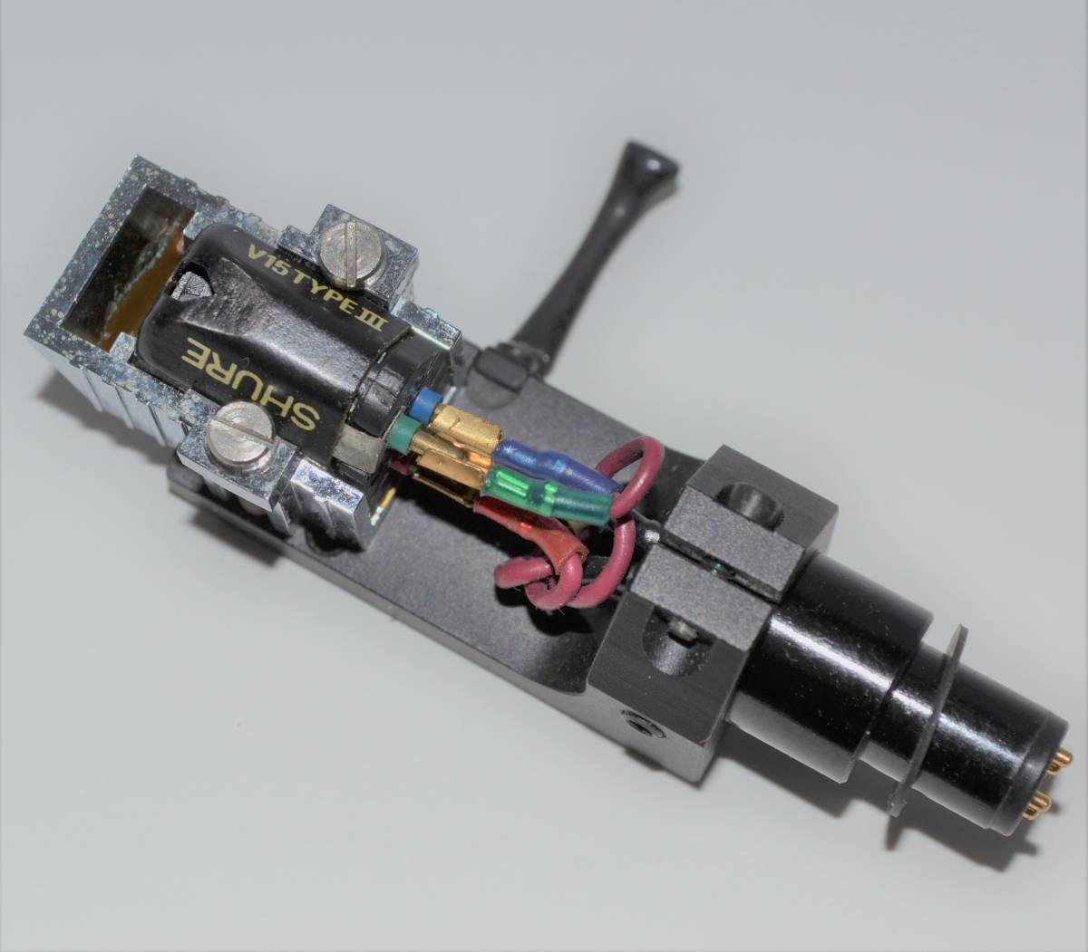 Shure V15 type III カートリッジ + 交換針 動作品 シェル付-