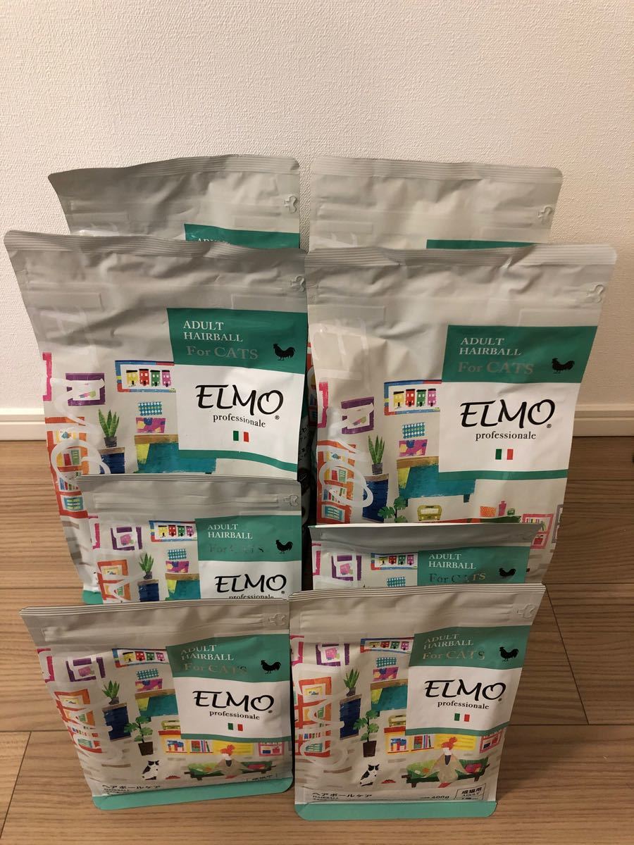 成猫用】 ELMO ヘアボール エルモ イタリア製キャットフード セット
