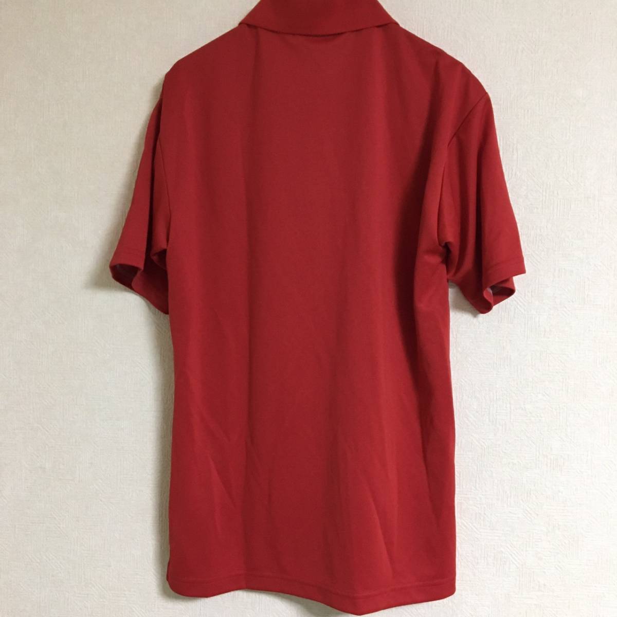 YONEX ヨネックス ロゴ刺繍 ドライ ポロシャツ Ｍ メンズ 赤 レッド 半袖 テニス バドミントン 卓球_画像5
