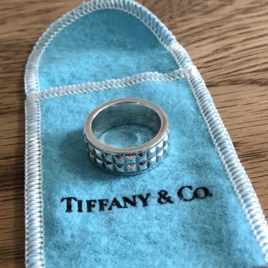 OLD TIFFANY オールド ティファニー スタッズ リング 14号 OLD TIFFANY オールド ティファニー スタッズ リング 14号