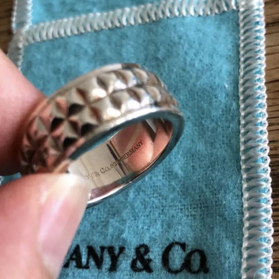 OLD TIFFANY オールド ティファニー スタッズ リング 14号 OLD TIFFANY オールド ティファニー スタッズ リング 14号