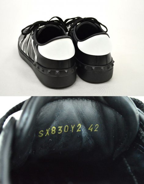 VALENTINO ヴァレンチノ 新品 レザースニーカー ロゴ 42 | www
