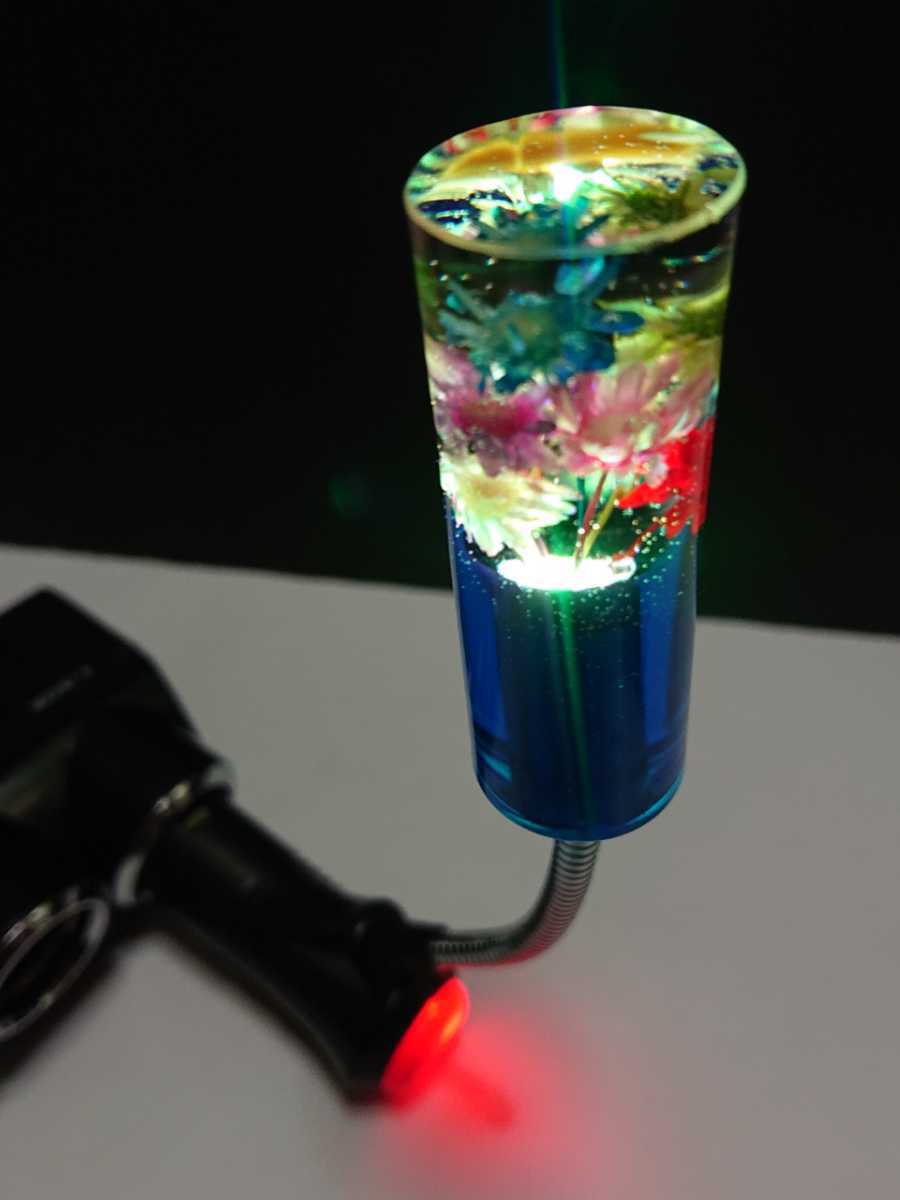 [ underwater flower mania worth seeing ] underwater flower cigar plug flexible illumination (12v.24v common use )7 color LED ON,OFF switch attaching / deco truck retro *