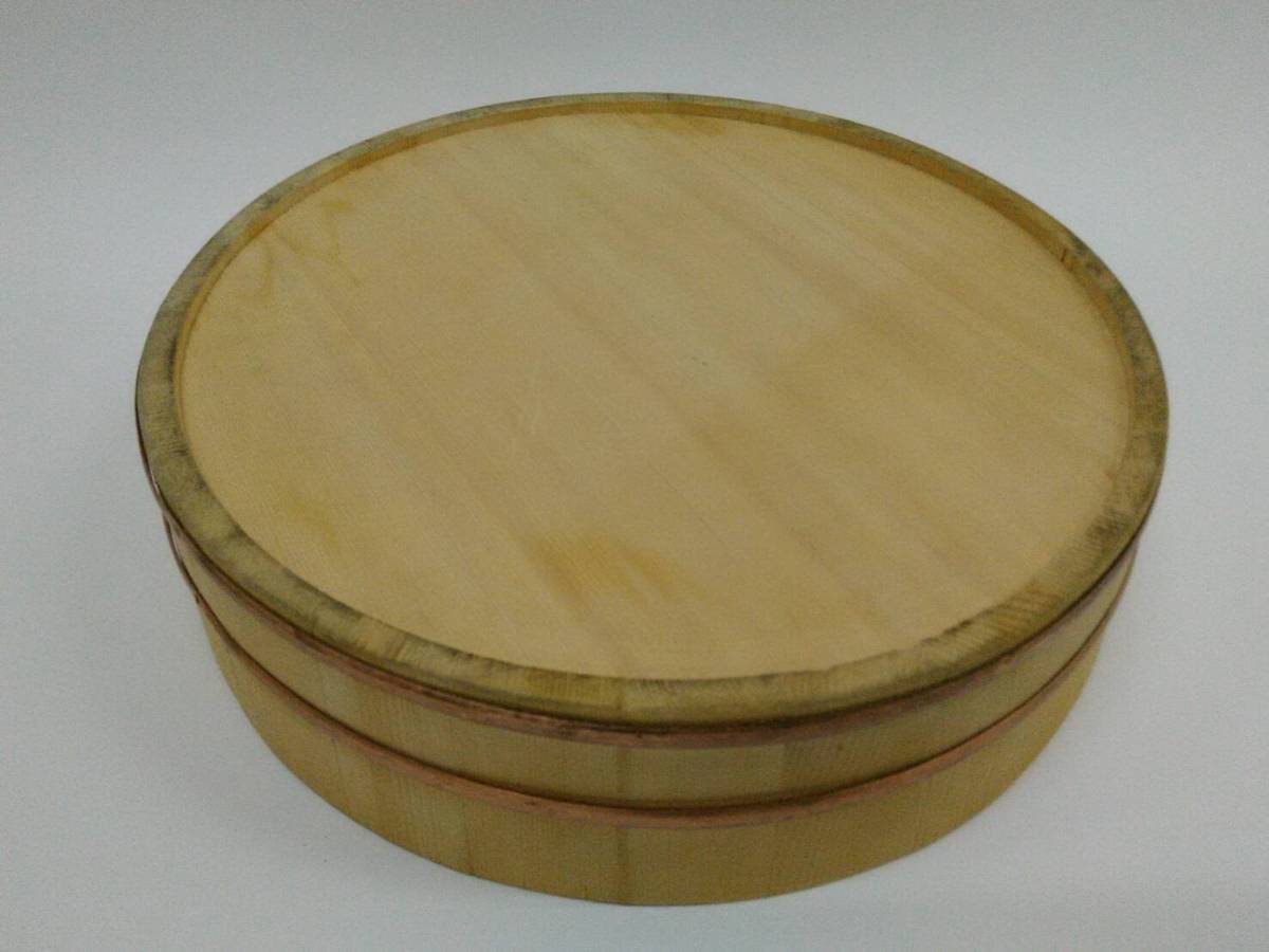 定番の中古商品 木桶 寿司桶 飯切り 飯台 大型 直径47cm 天然木