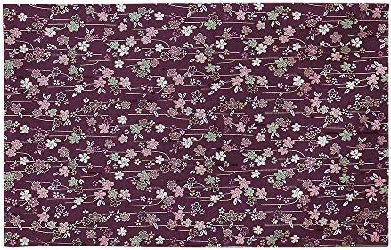 na-... Chan atelier Sakura pattern sutra desk .. high class capital type gold . rug fire prevention processing size 42cm×66cm new goods (25 number 001. purple )