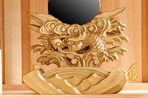  household Shinto shrine one company set # large beautiful carving new goods #. dragon large company / go in . shop household Shinto shrine set # high class .. . made # gorgeous . piling . yellow gold dragon carving god mirror brass god 