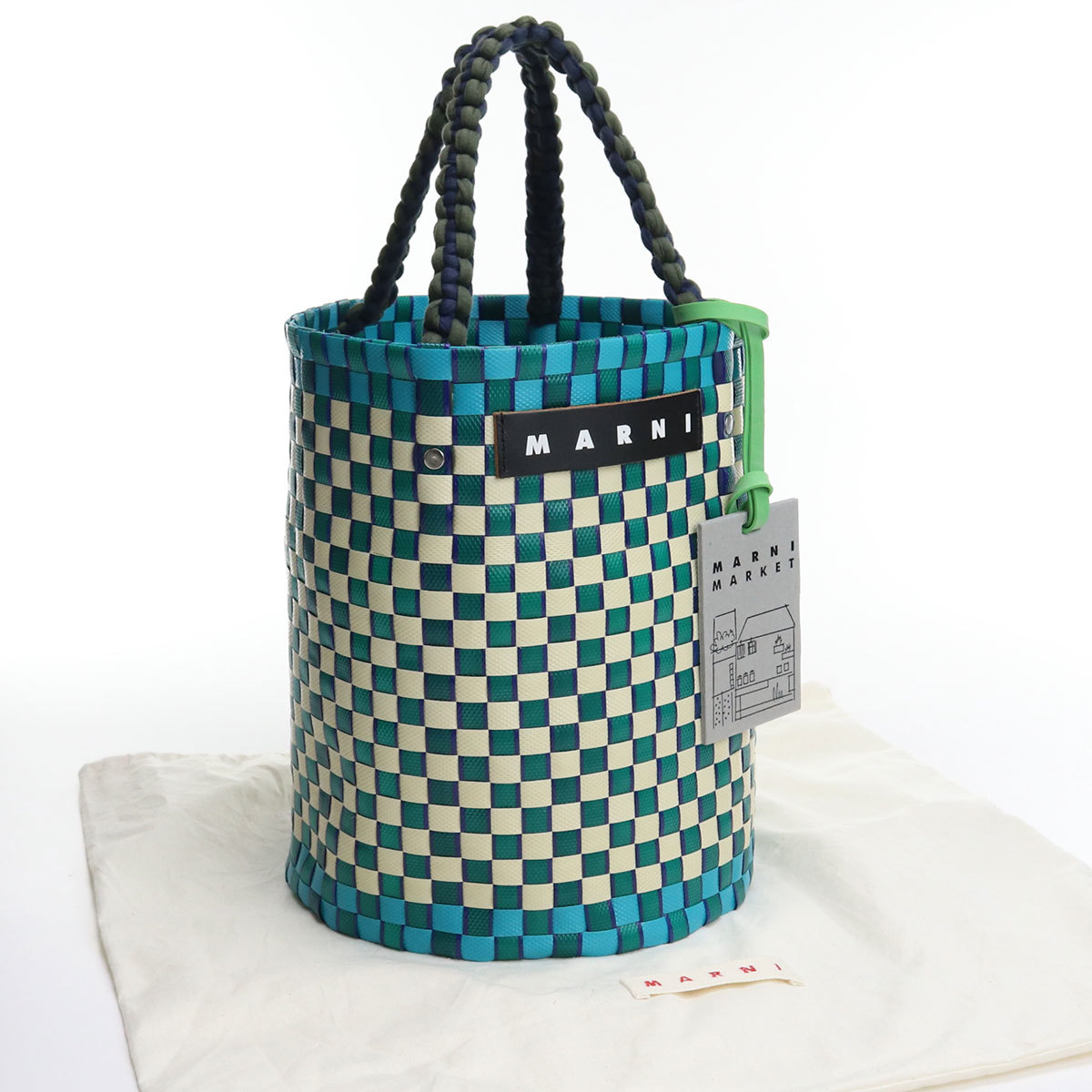 中古良品マルニMARNI ジャージーハンドル バケット ポリプロピレン