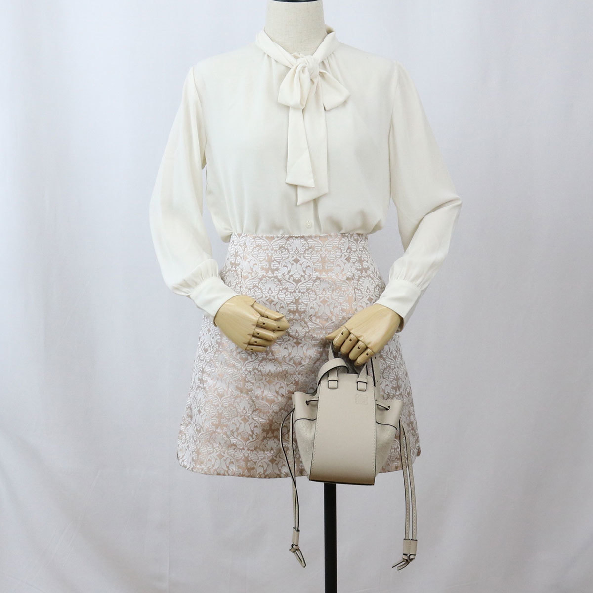 中古美品ロエベLOEWE ハンモック ミニ レザー 314.39.V07 ランク:S us-1 2WAY ショルダー レディース_画像6