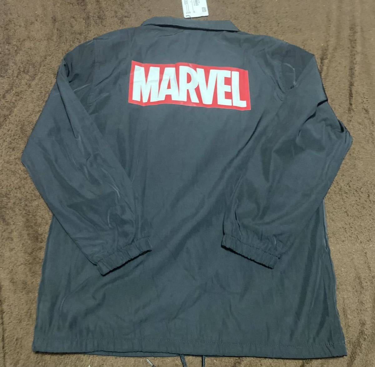 【定価6500円】Lサイズ 完売品 新品 正規品 MARVEL マーベル スパイダーマン 限定 コーチジャケット 漫画 ブラック ナイロン ジャケット b_画像4