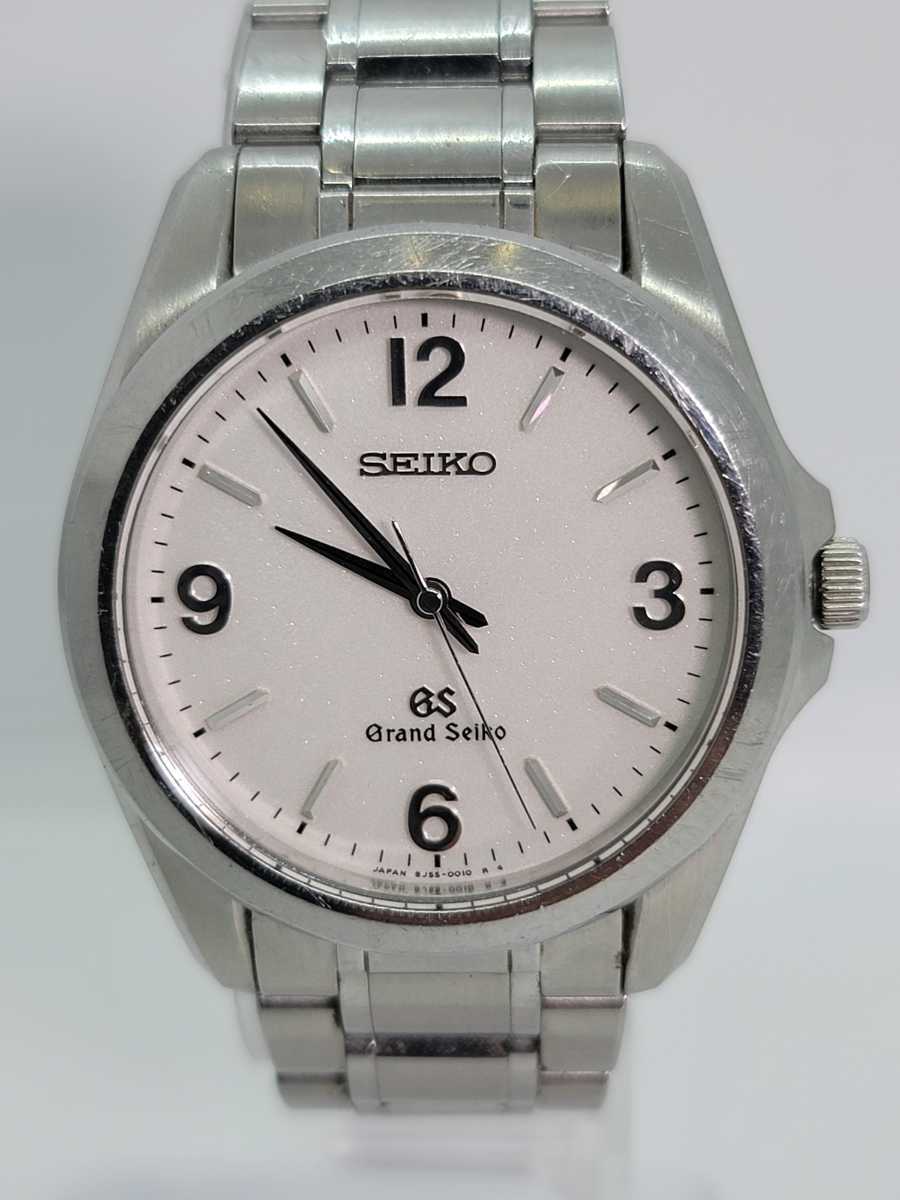 セイコー SEIKO グランドセイコー GRAND SEIKO 8J55-0010 白文字盤 クオーツ 腕時計 メンズ 電池交換済み  
