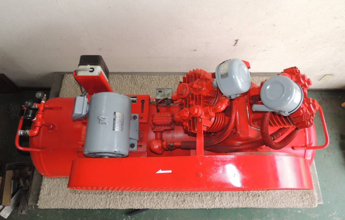 □ イヤサカ 富士 コンプレッサー (W-35) 3.7kw 5馬力 高圧 タンク
