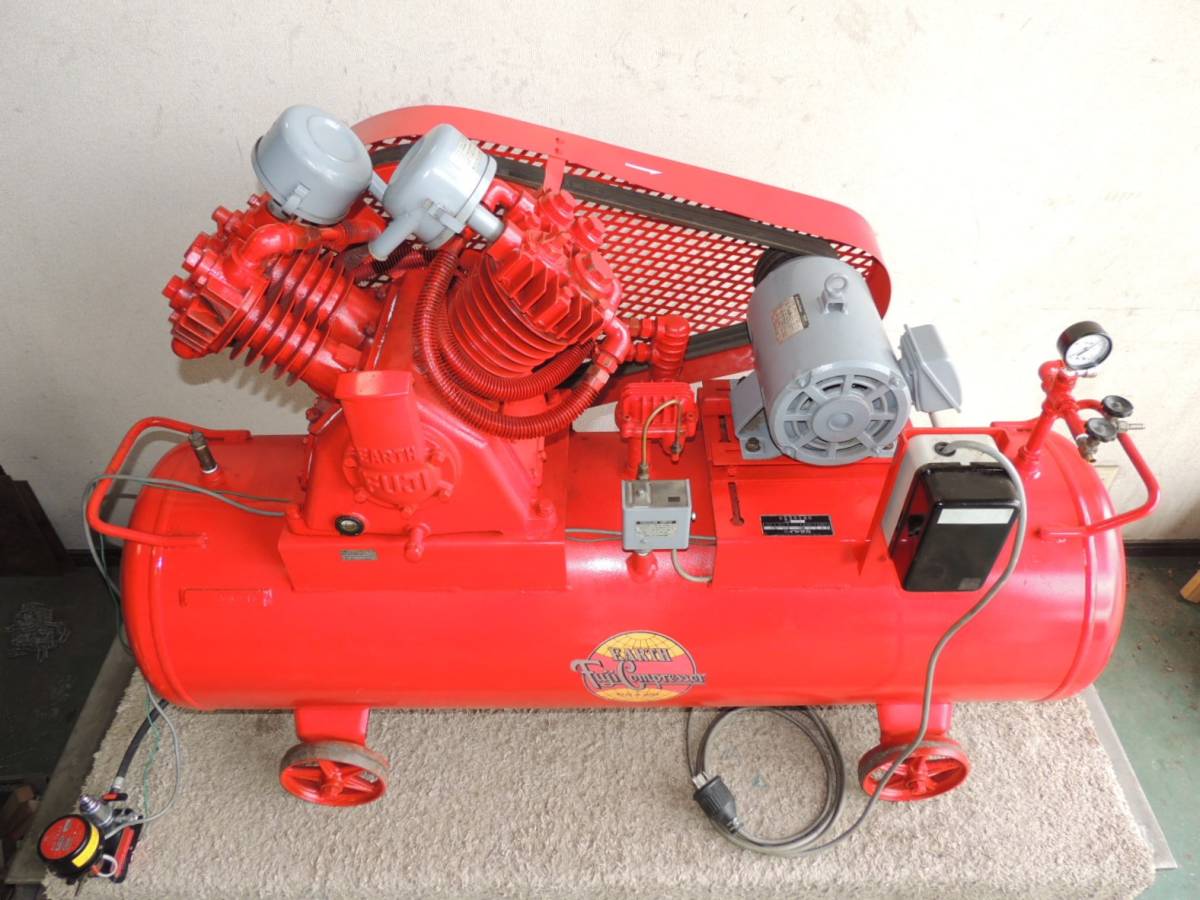 □ イヤサカ 富士 コンプレッサー (W-35) 3.7kw 5馬力 高圧 タンク