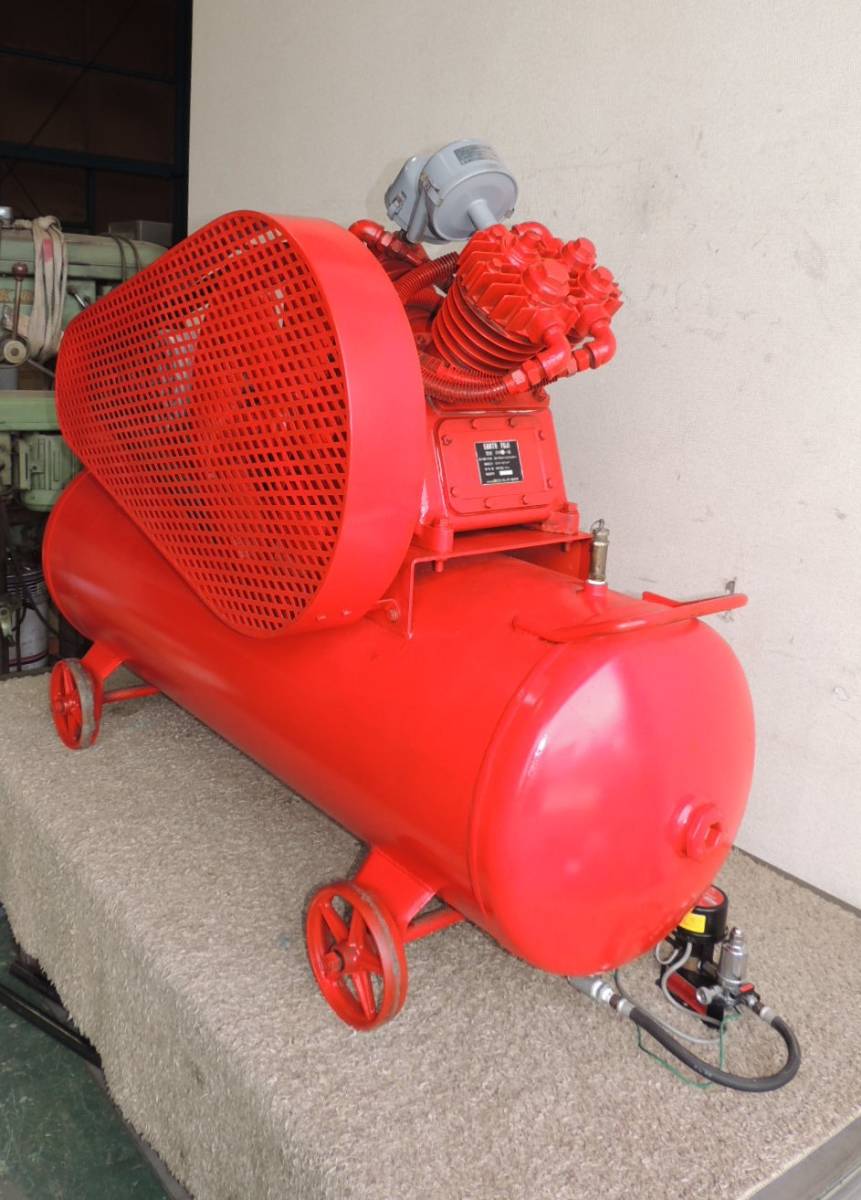 □ イヤサカ 富士 コンプレッサー (W-35) 3.7kw 5馬力 高圧 タンク