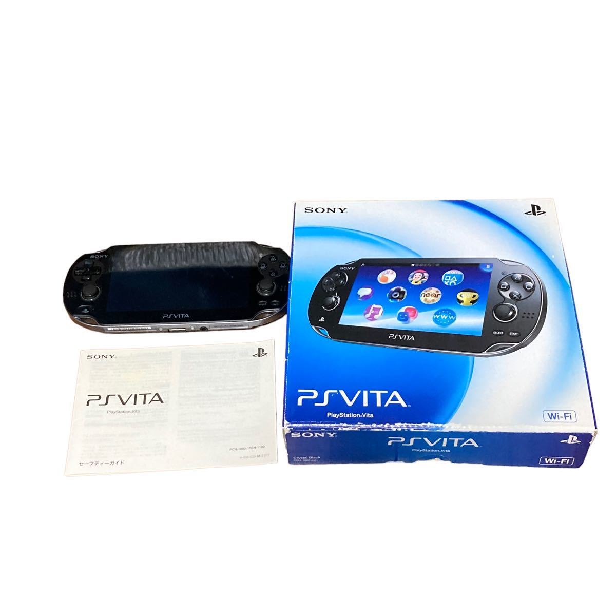 動作品】PS Vita PCH-1000 ブラック 本体 SONY-