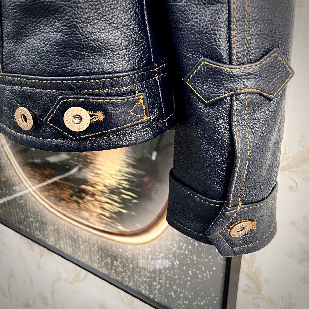最上級EU製&定価19万◇UABONI*Paris*ユアボニ*レザージャケット