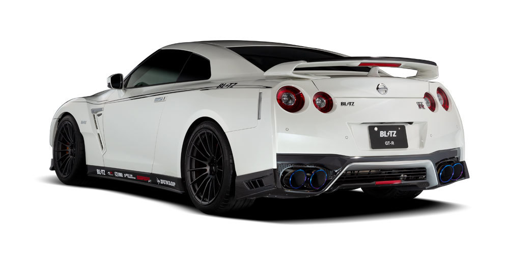 ブリッツ GT-R R35 ガーニーフラップ ウイングフラップ FRP製 未塗装 60351 BLITZ AERO SPEED エアロスピード Rコンセプト_画像2