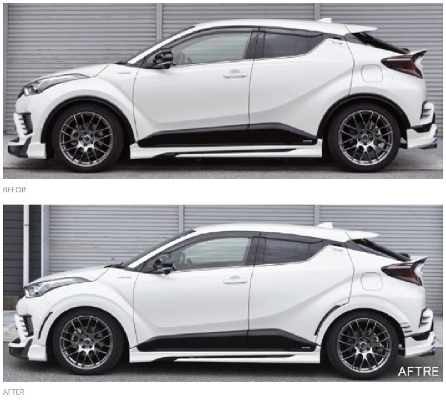 マック C-HR CHR BEYOND FRP PARTS ビヨンド ダウンオーバーフェンダー