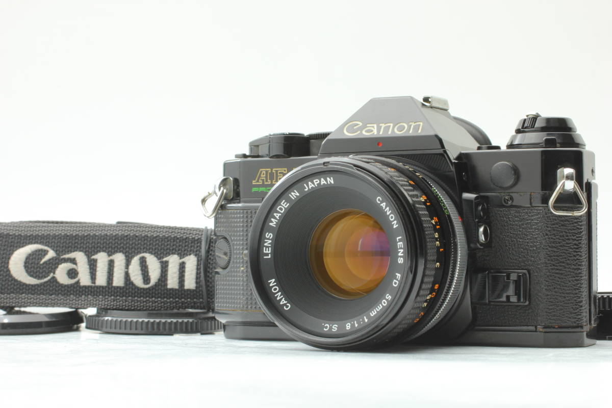 美品】Canon AE-1 Program Film Camera Black FD 50mm f1.8 Lens キヤノン 2806@Wb 