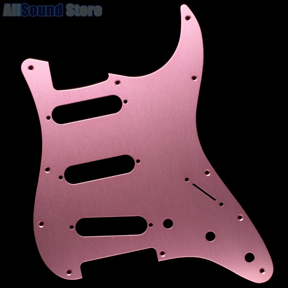SSS ストラトアノダイズドアルミピンクピックガード Fender SSS Stratocaster Strat USA ブラシ仕上げANODIZED ALUMI
