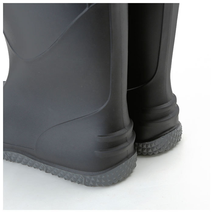 ☆ ブラック ☆ LLサイズ 長靴 メンズ 農作業 通販 おしゃれ シンプル フラット底 疲れにくい 履きやすい レインブーツ M 25 L 26 LL 27_画像7