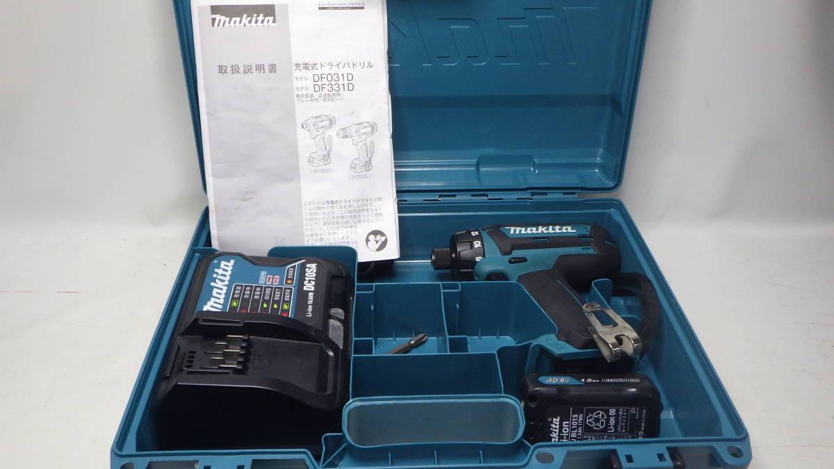 makita マキタ 充電式ドライバドリル DF031DSHX 本体+バッテリ1個+充電