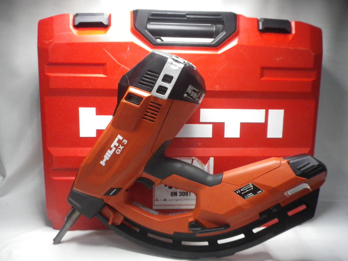 動作未確認の為 ジャンク品扱い HILTI ヒルティ GX3 ガス鋲 打ち機 動作未確認の為 ジャンク品扱い HILTI ヒルティ GX3 ガス鋲 打ち機