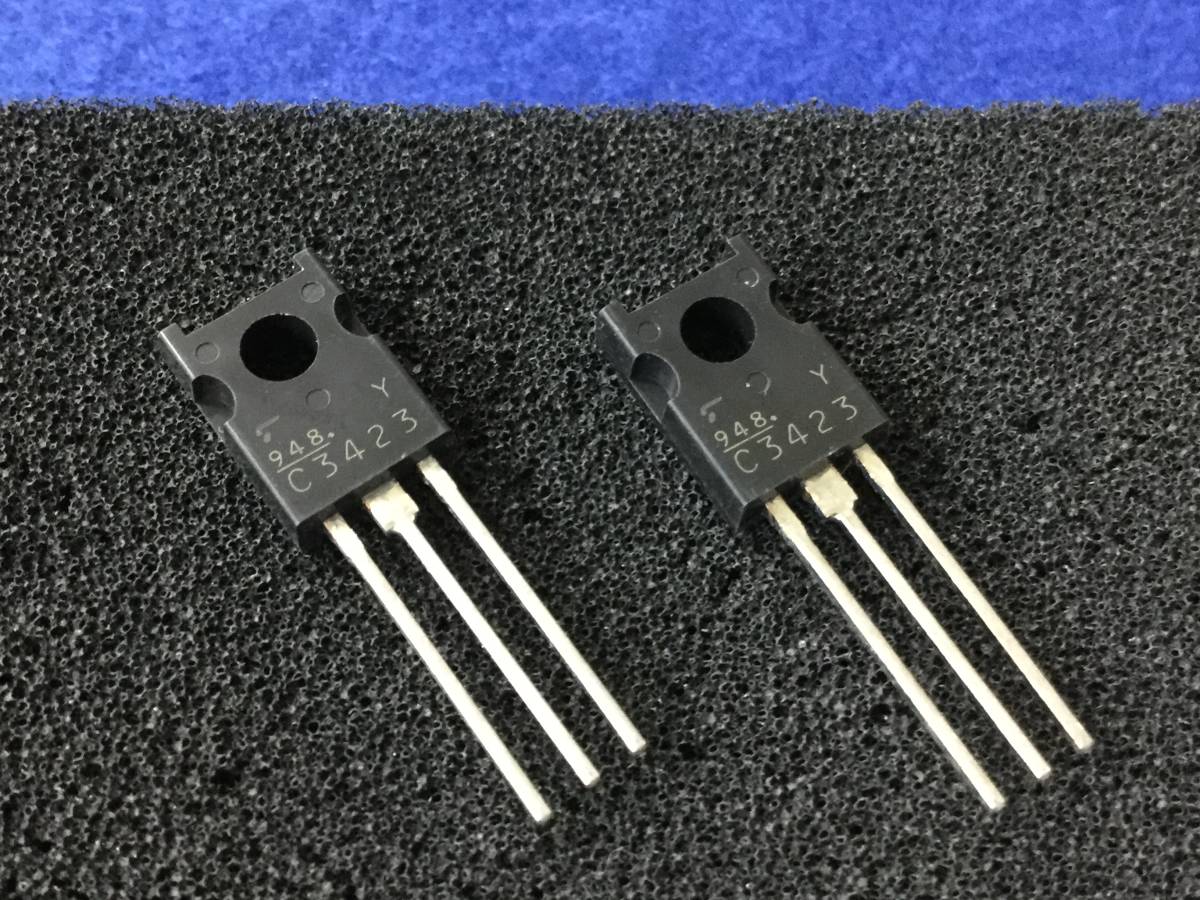 2SC3423-Y 【即決即送】東芝トランジスターオーディオパワー C3423 AU-D7 [239PrＫ/275168M] Toshiba Audio Power Transistor 10個セット _画像2