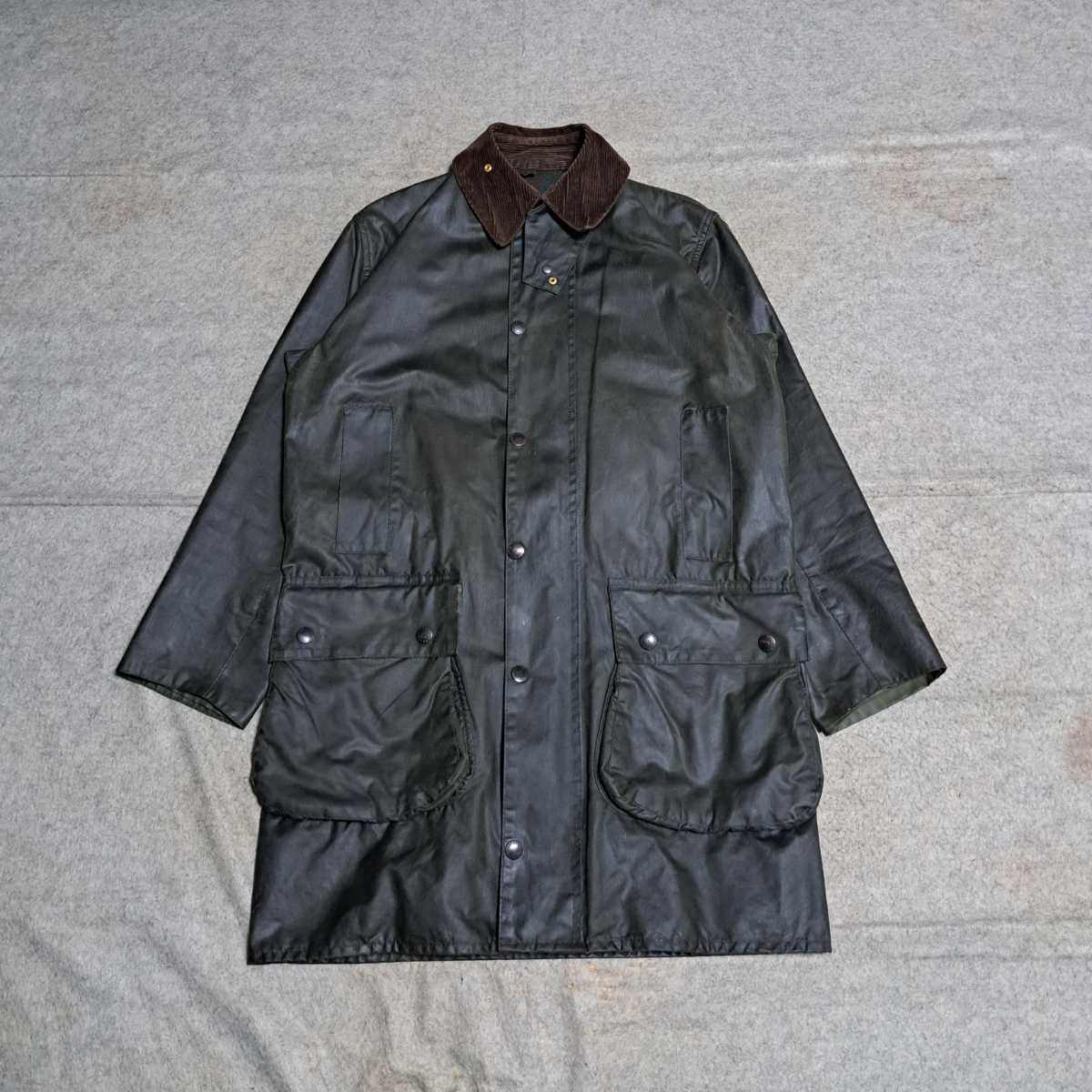 高い品質 希少 ミント 80s オリーブ バブアー ノーザンブリア 36