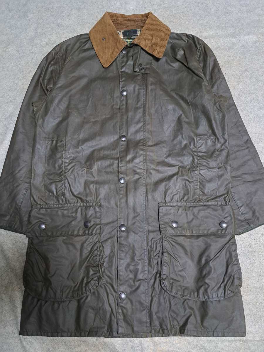 Barbour BORDER バブアー ボーダー ネイビー 英国製 サイズ36 - アウター