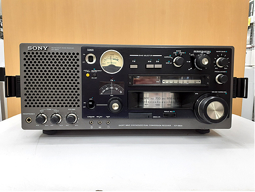 ジャンク【SONY ICF-6800 マルチバンドレシーバー】BCLラジオ 上位モデル シリアル12000番台 昭和レトロ 70年代 ソニー _画像3