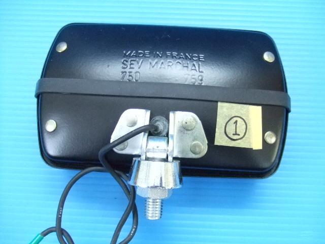 新品1個 マーシャルランプ 750 角型 フォグランプ 黒ボディ 角形 角 イエロー ライトカバー MARCHAL 旧車 ロケットカウル 当時物 GS CBX 1_画像8