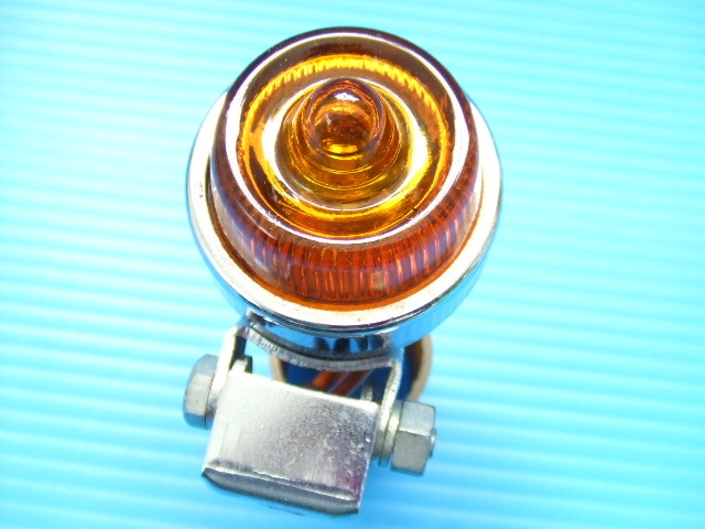  that time thing orange CGC round 4cm Minya mp orange color orange old car Showa era hot-rodder highway racer group car ho taru lamp . lamp strobo Rav light pan used 