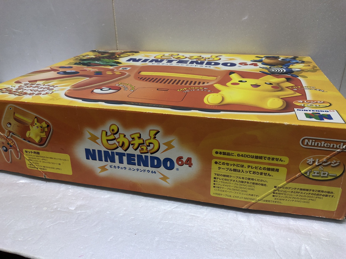 箱付き/本体美品】ニンテンドー64 ピカチュウバージョン 箱付き/本体美品】ニンテンドー64 ピカチュウバージョン
