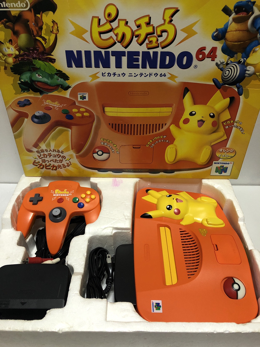 箱付き/本体美品】ニンテンドー64 ピカチュウバージョン 箱付き/本体美品】ニンテンドー64 ピカチュウバージョン