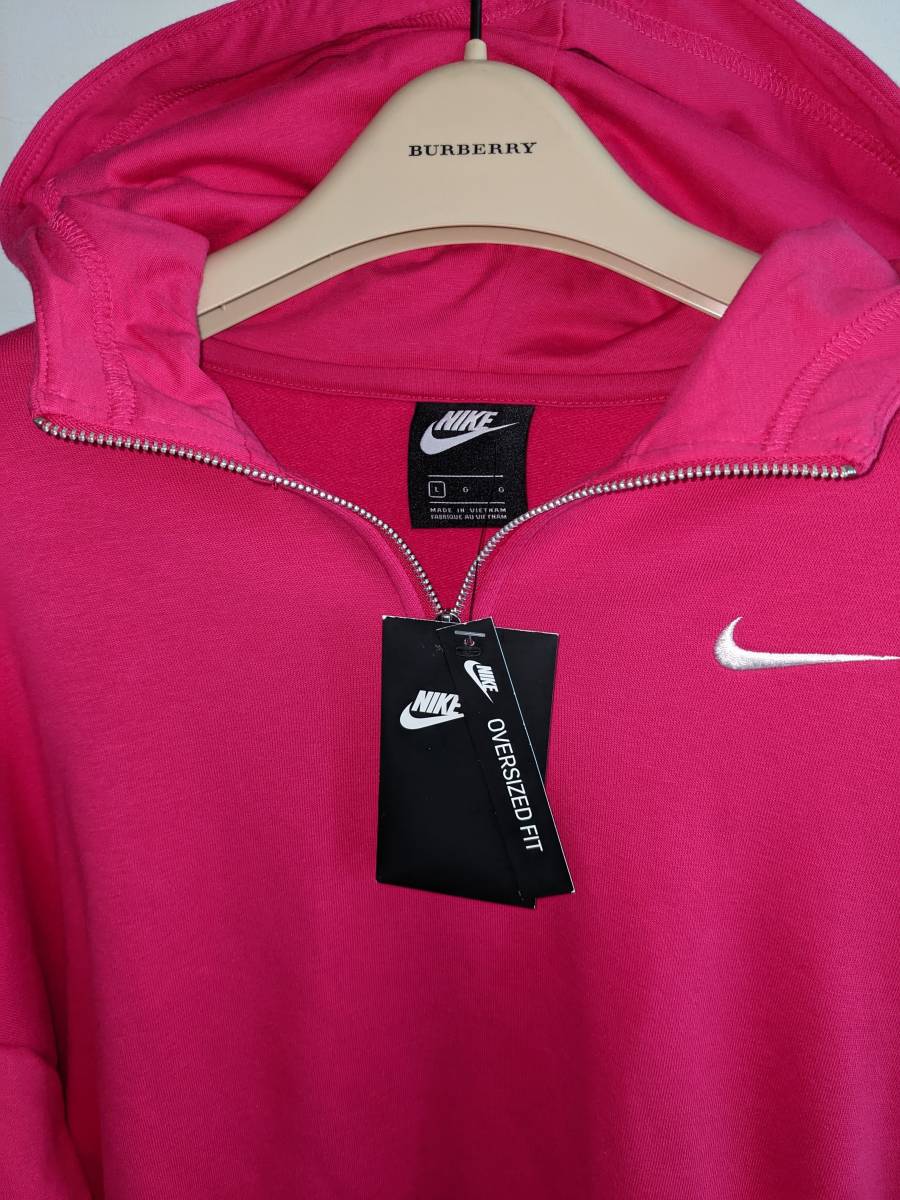 L　新品　Nike　定価8500円　中起毛暖か　アイコンクラッシュ　フーディ　　_画像6