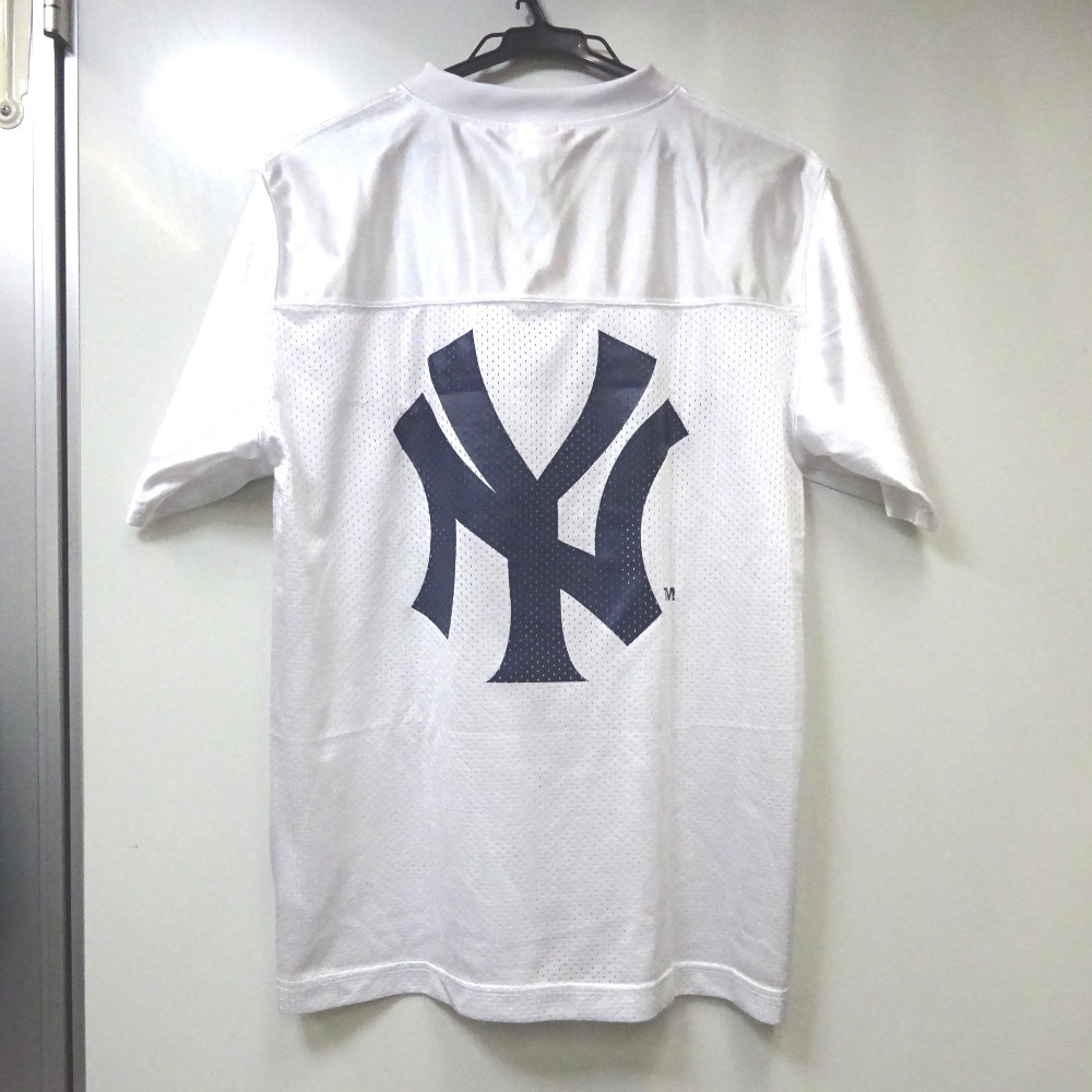 Ft1031761 マジェスティック 半袖Ｔシャツ NY ニューヨークヤンキース #M ホワイト メンズ Majestic 中古_画像2