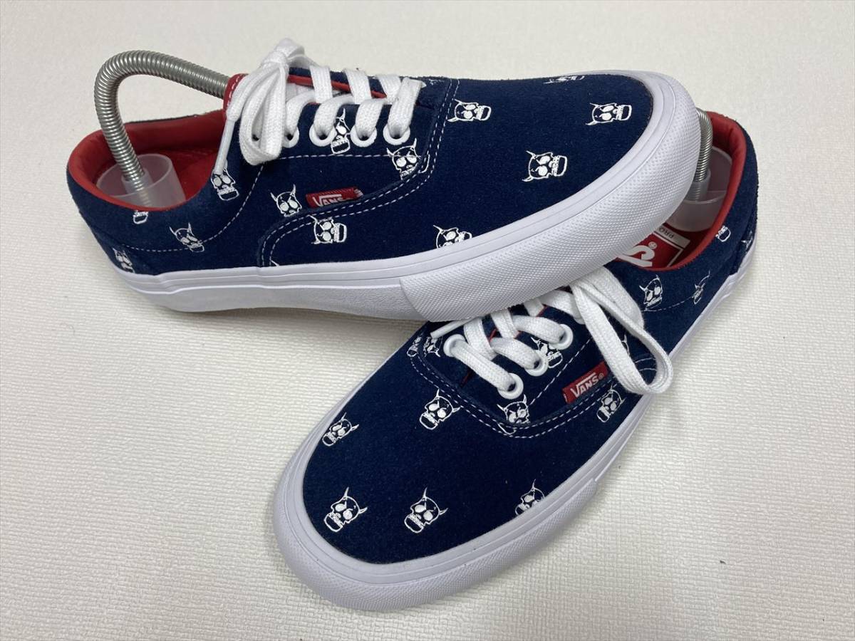 VANS ERA Pro KADER 紺x赤 スエードxキャンバス スカル US13 (31cm) アメリカ企画限定!! バンズ エラ_画像2